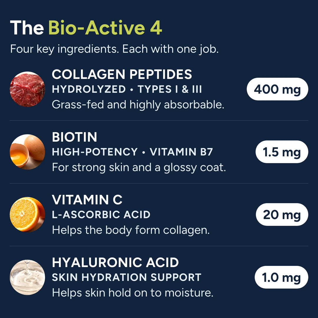 The Bio-Active 4: four ingredients, each with one job